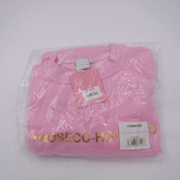 NWT Skinny Dip London Holiday Prosecc-ho-ho-ho Jumper Sweatshirt sz L - Picture 4 of 4